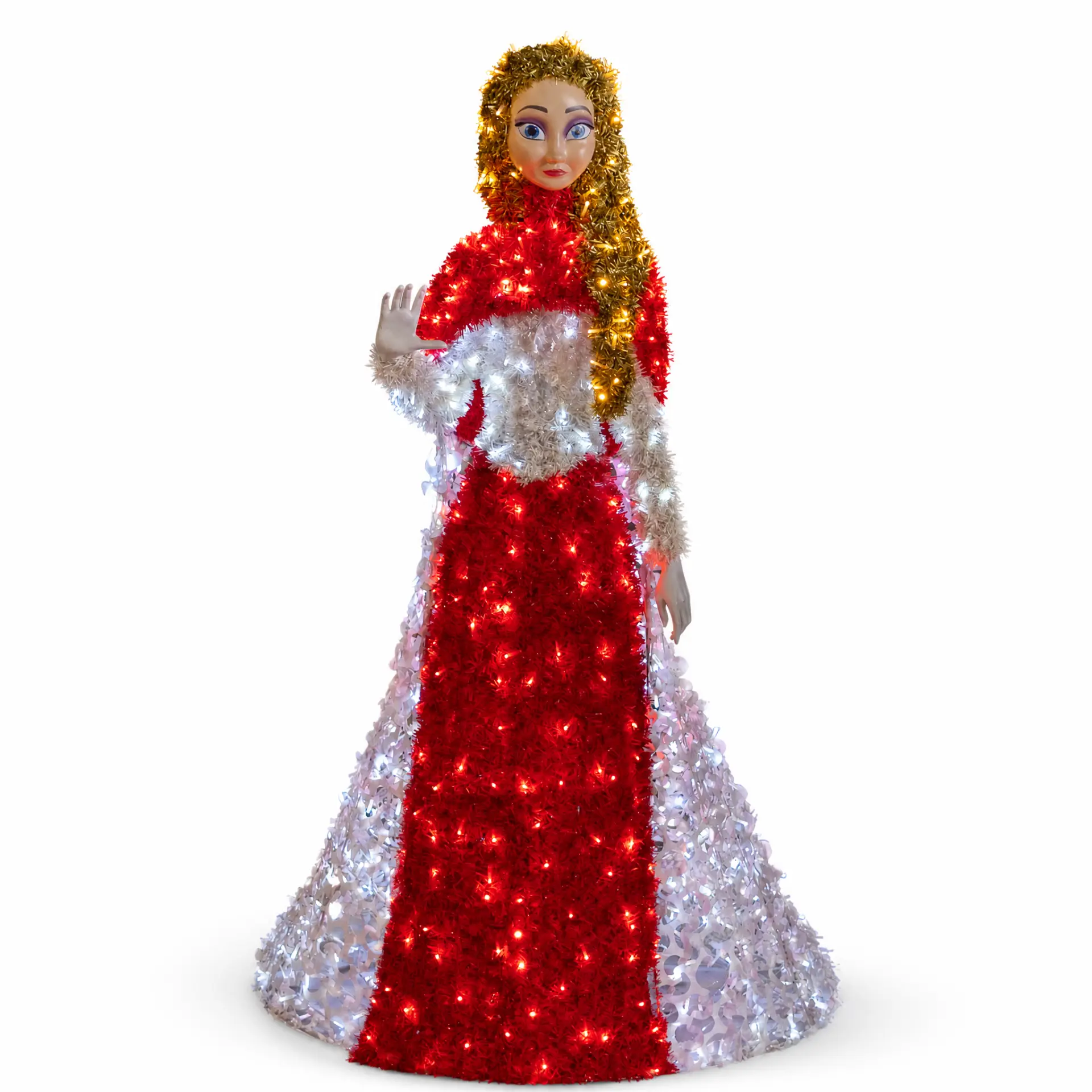 Engel (weiß) – beleuchtete Deko-Lichtfigur zum Mieten