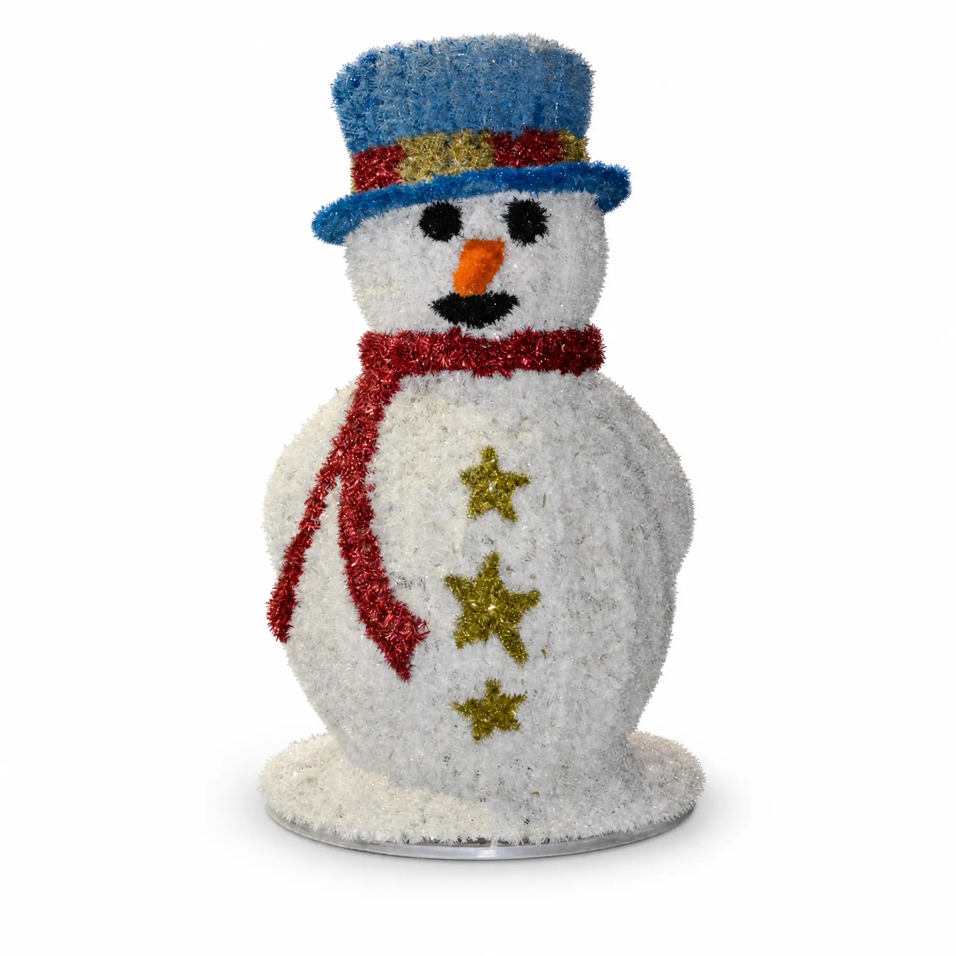 Schneemann (weiß) – beleuchtete Deko-Lichtfigur zum Mieten