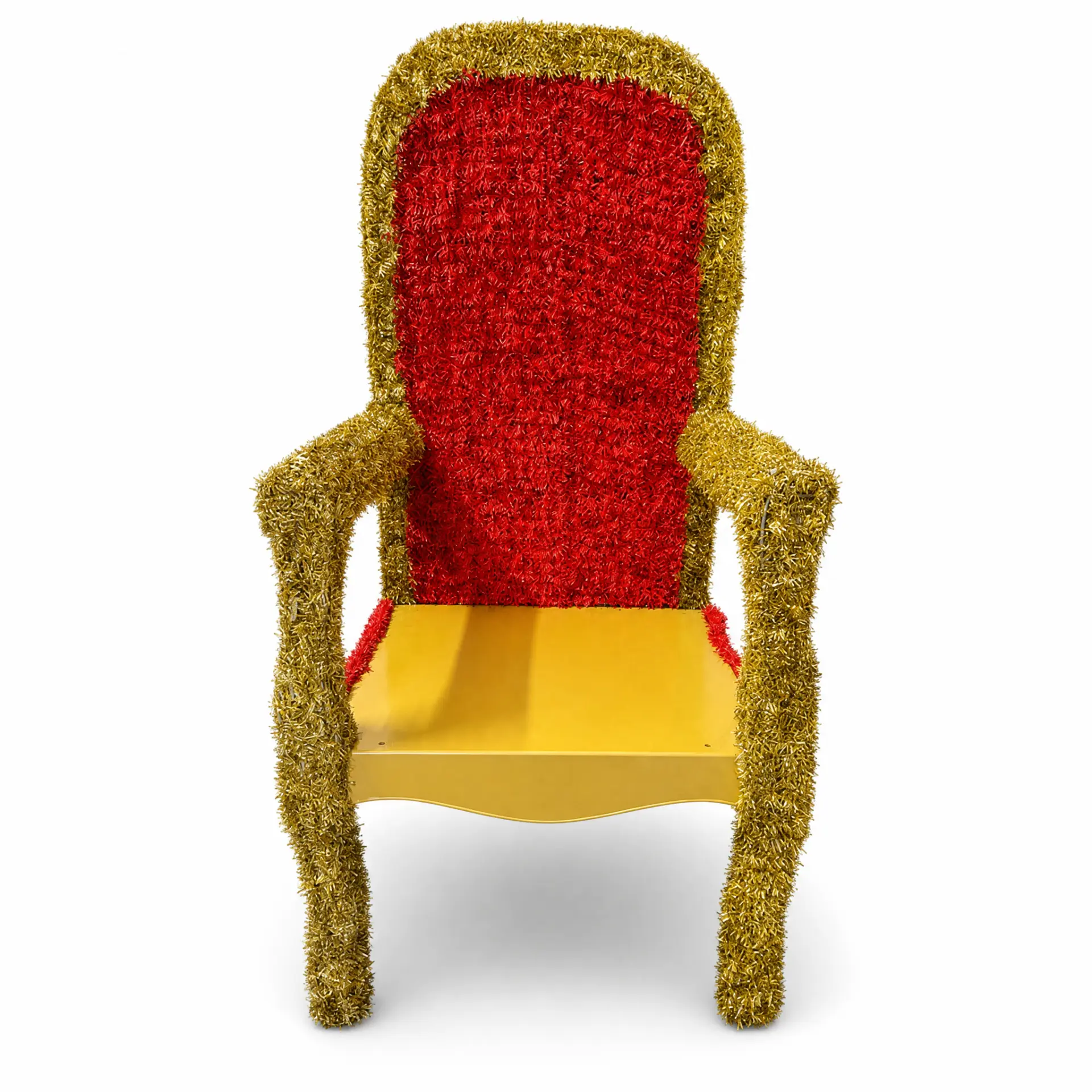 Thron / Sessel (gold-rot) – beleuchtete Deko-Lichtfigur zum Mieten